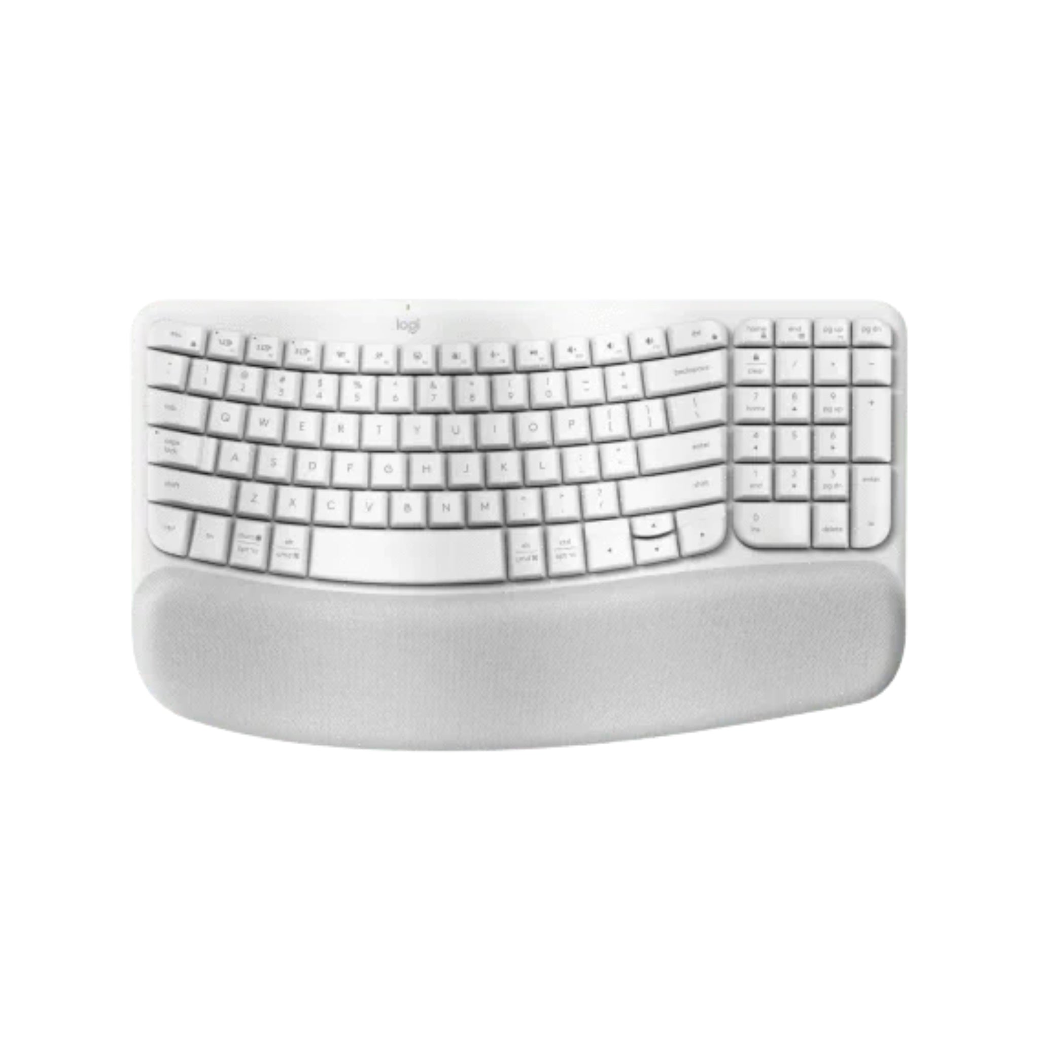 Logitech Wave Keys Wireless Ergonomic Keyboard white